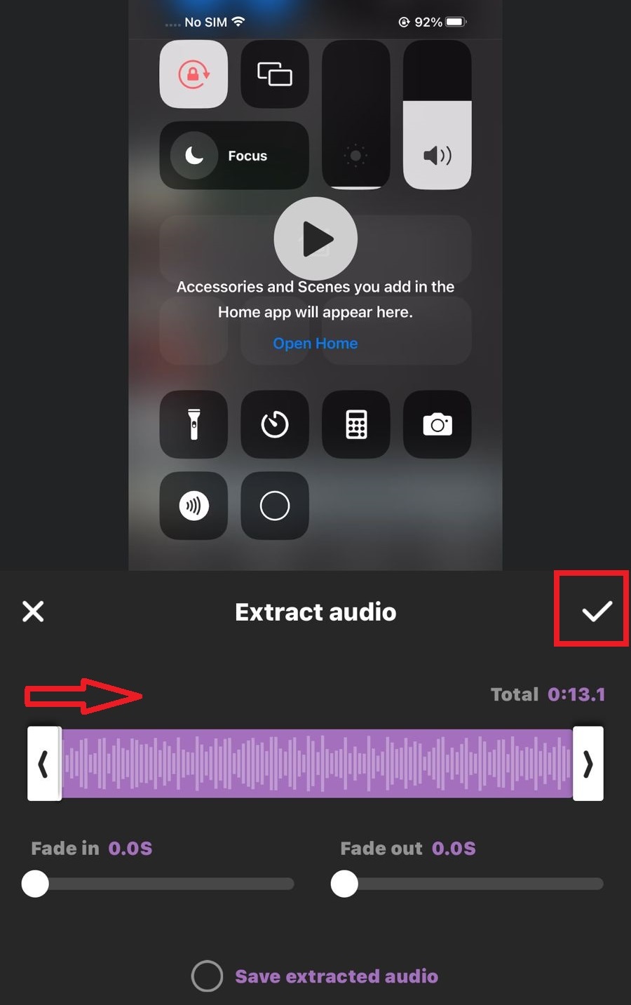 add recording in inshot in iphone