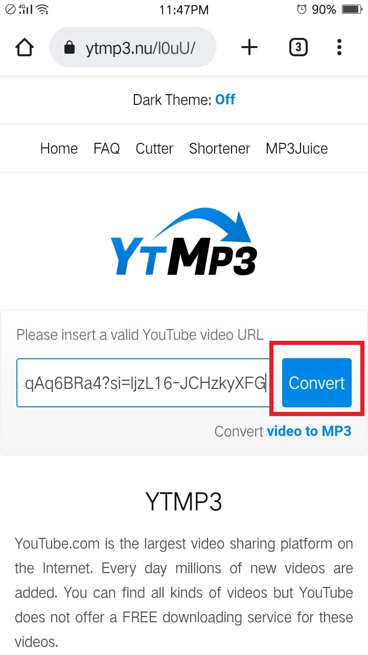 covert youtube video into mp3