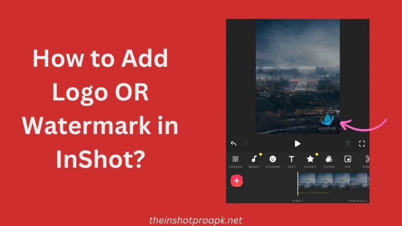 how to add watermark in inshot