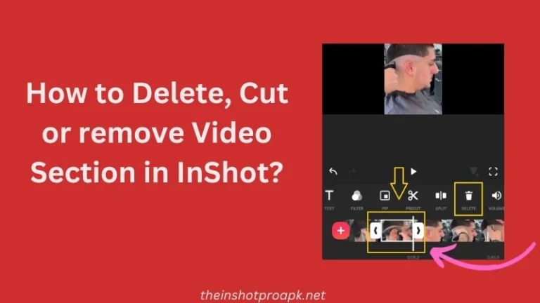How to Delete, Trim, Cut or remove Video Section/Clip in InShot?